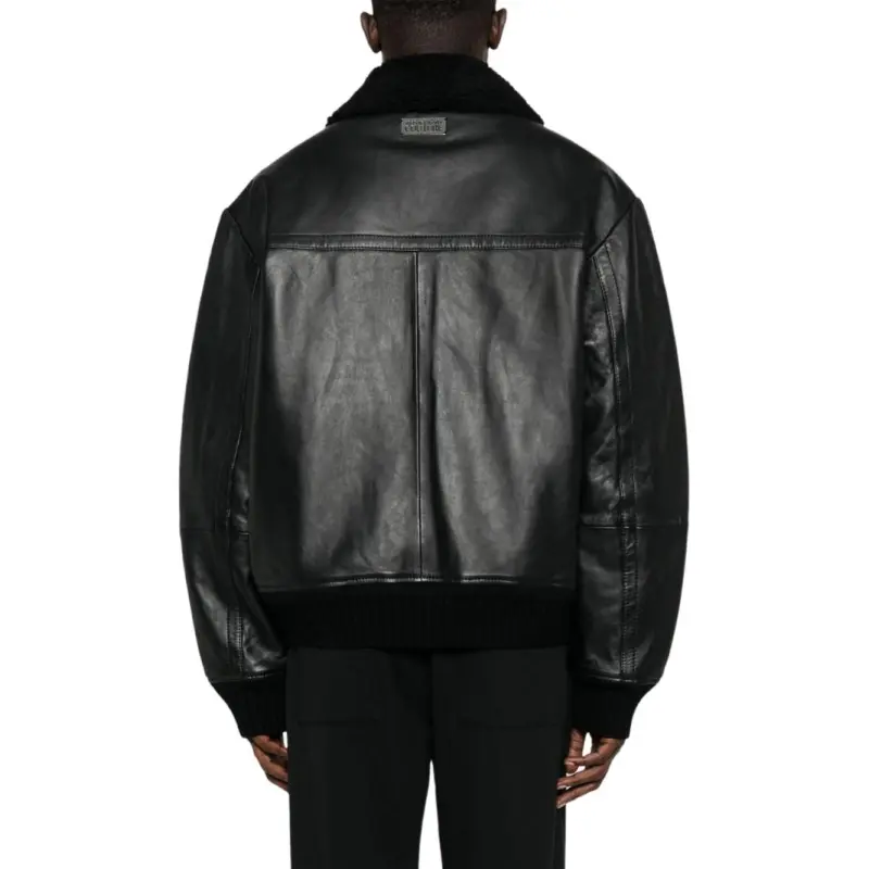 VERSACE JEANS COUTURE Leather Jacket-4