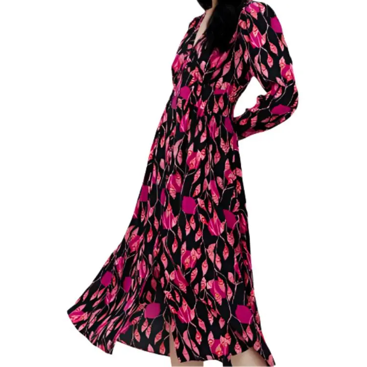 DVF Diane Von Furstenberg Erica Long Sleeved Midi Dress-2