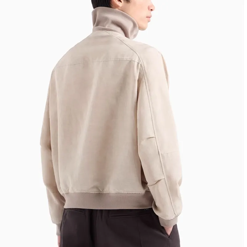 EMPORIO ARMANI Linen blend Blouson With Zip-2
