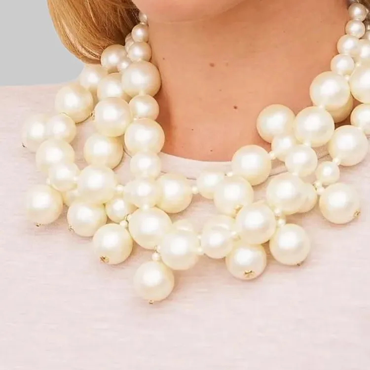 Kenneth Jay Lane Pearl embellished Necklace-2