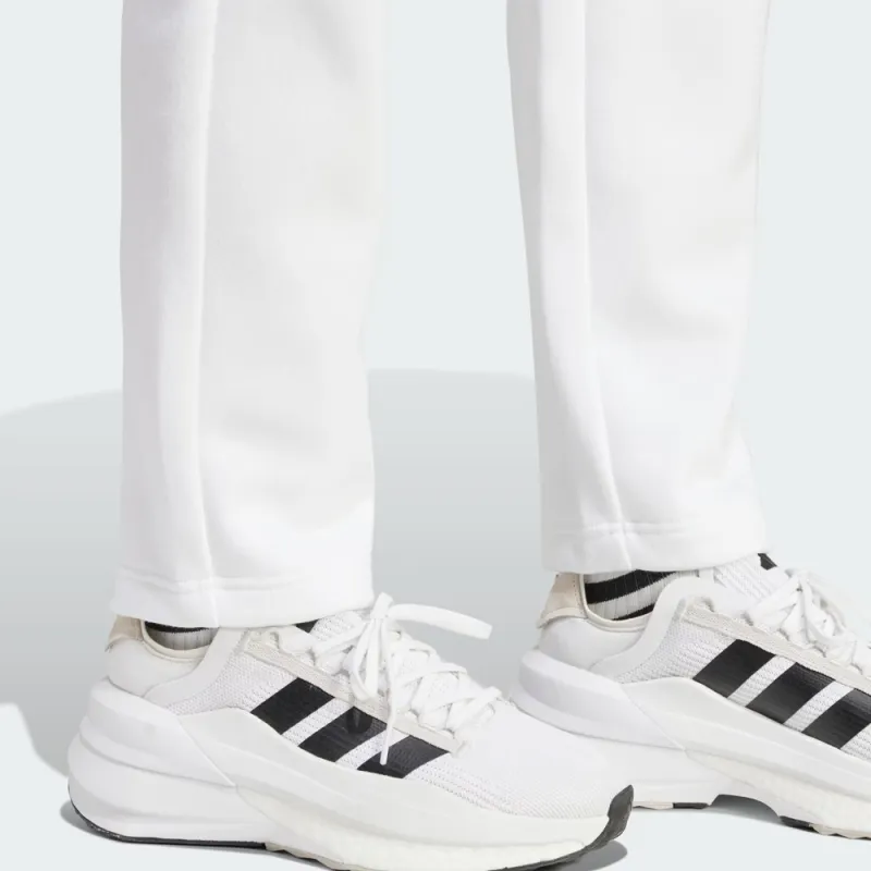 Adidas Essentials Small Logo Feel Cozy Open Hem Pants Casual Pants Women's White-4