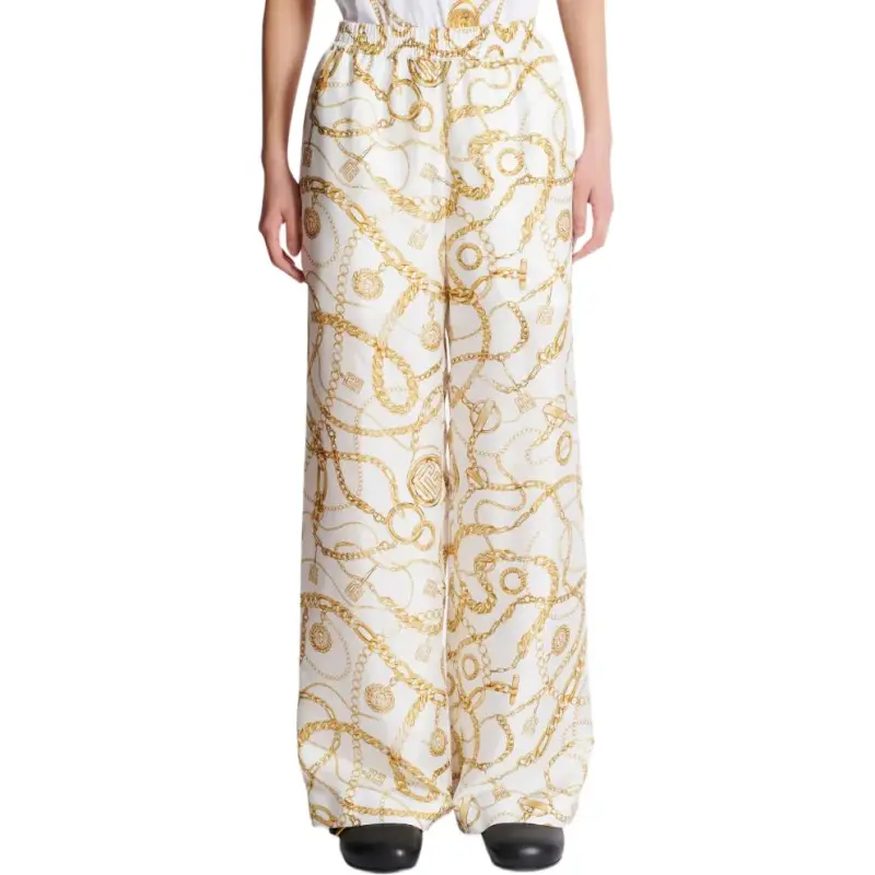 BALMAIN Silk Trousers-1