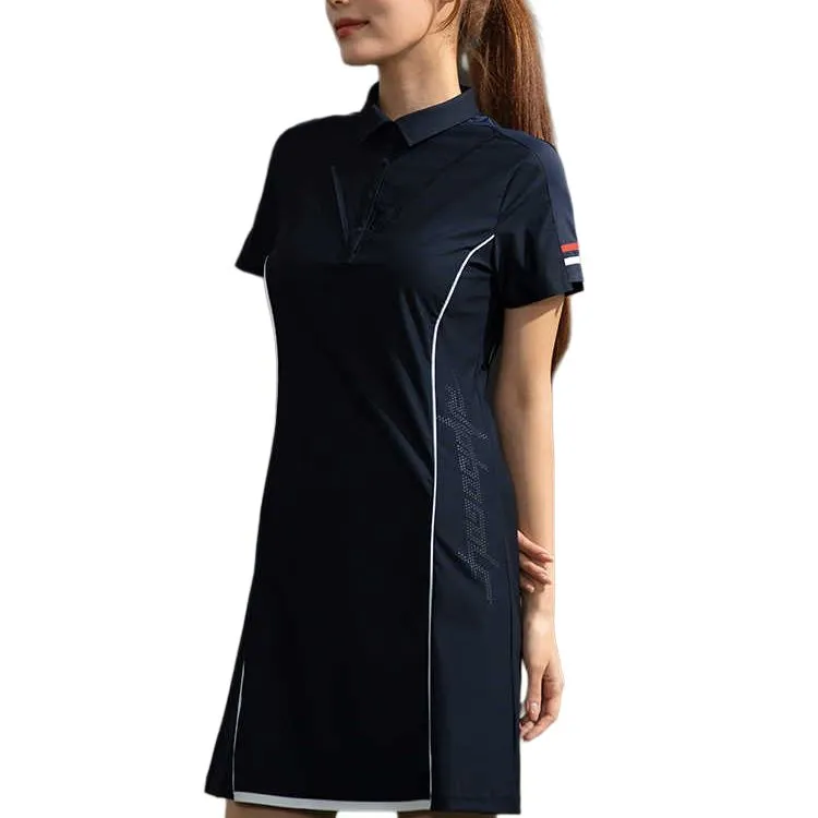 RAPIDO Short Sleeved Dresses Women's Navy Blue-3