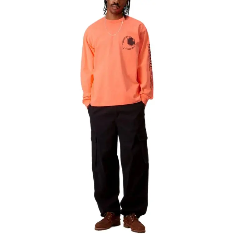 Carhartt WIP T Shirts Men Orange-2
