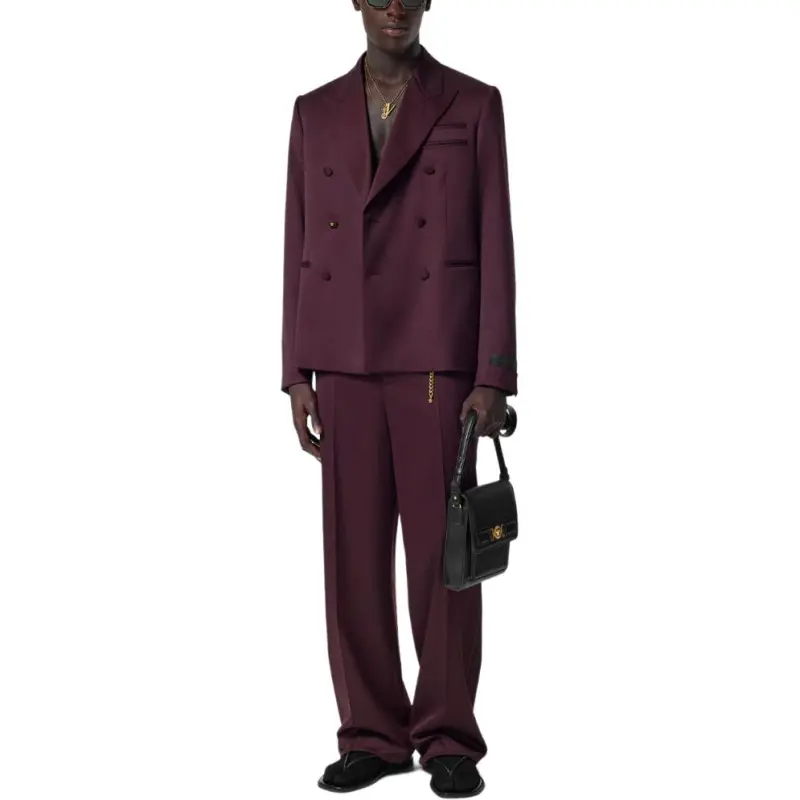 VERSACE Double Breasted Tailored Blazer-1