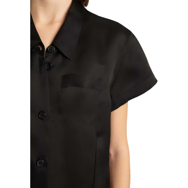 KHAITE Effy Button up Short sleeve Dress-4