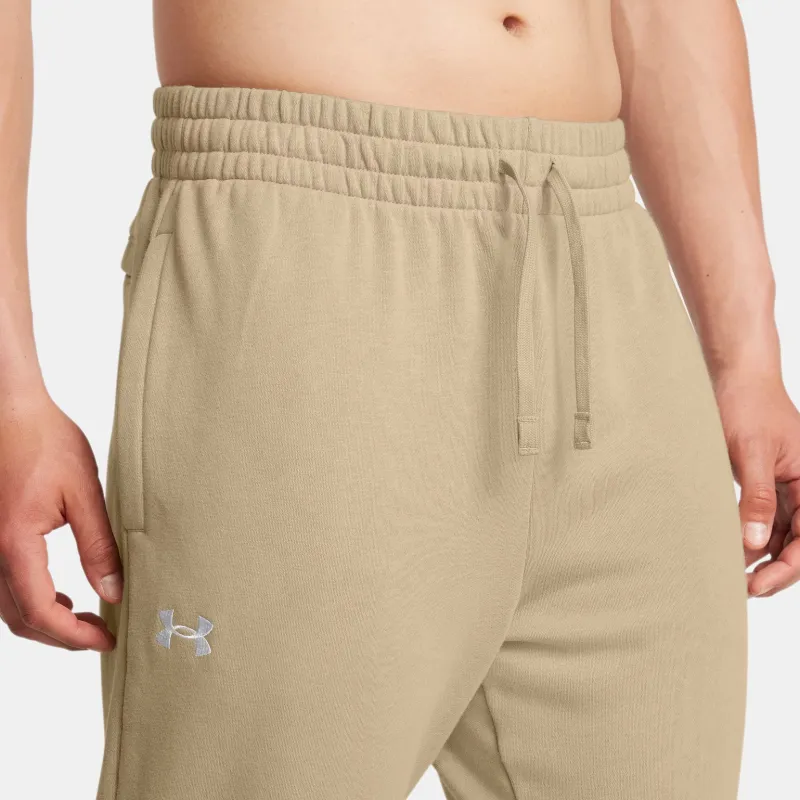 Under Armour Rival Fleece Knitted Sweatpants Men's Khaki-4