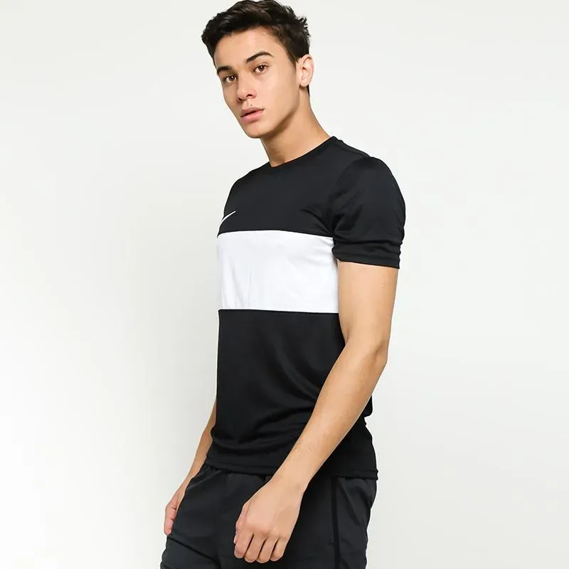 Nike T Shirts Men Black/White-4