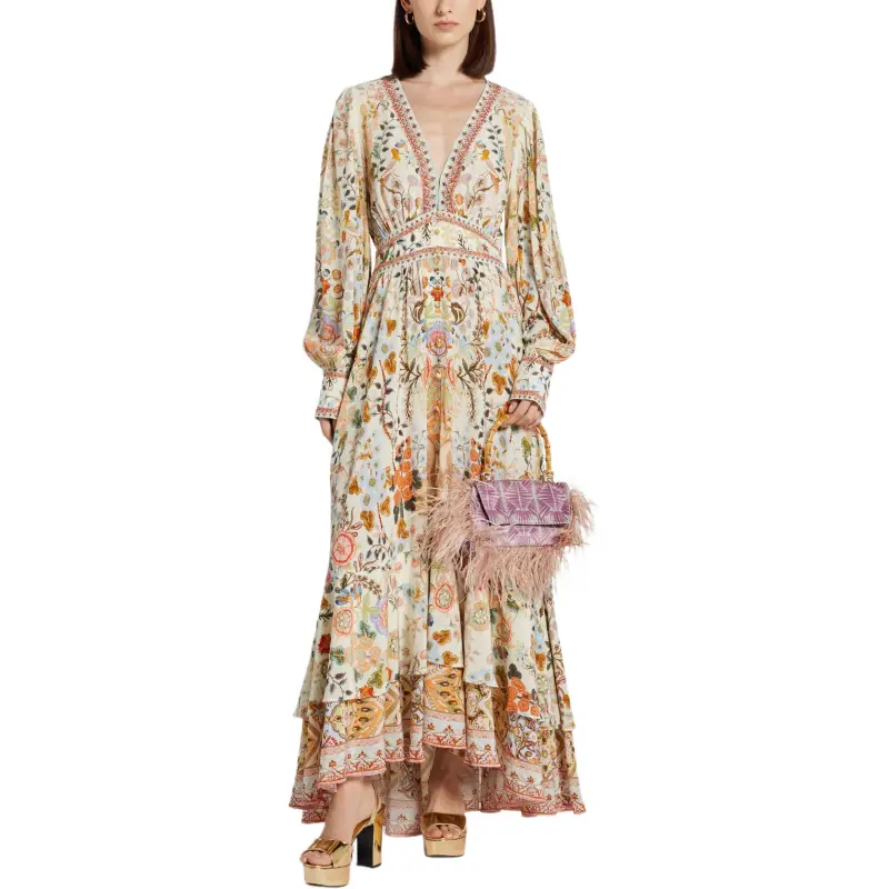 Camilla In Honour Of Heirlooms-print Maxi Dress-1