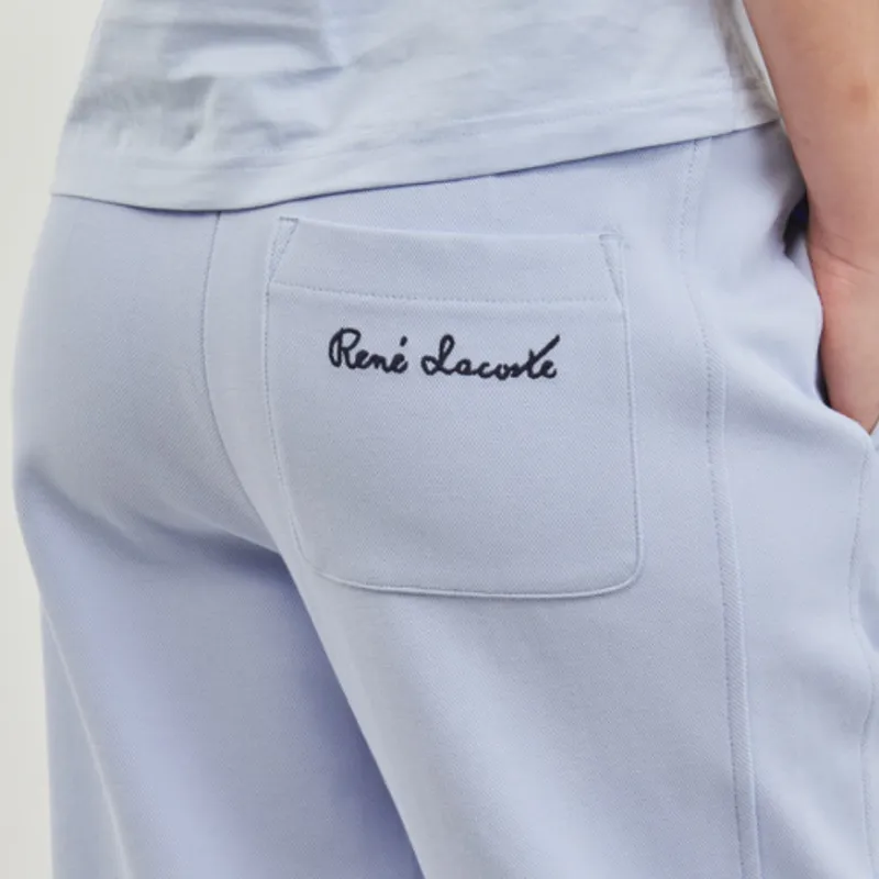 LACOSTE Knitted Sports Pants Women's Blue-4