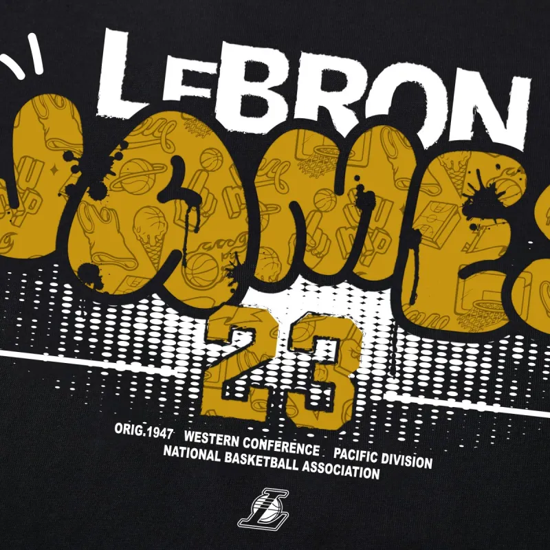 NBA Los Angeles Lakers T Shirt Unisex Black-2