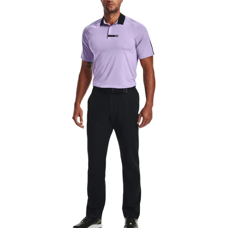 Under Armour Rush Polo Shirts Men Lilac-2