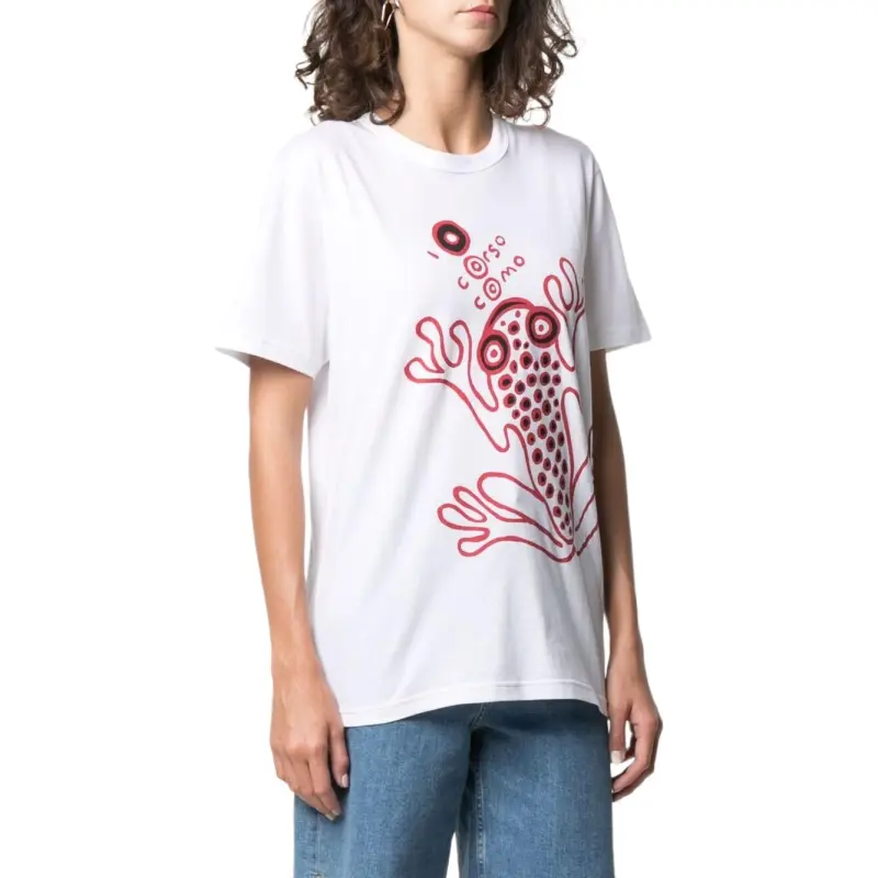 10 CORSO COMO Frog print Logo T shirt-1