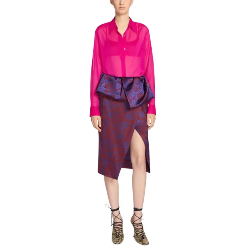 DRIES VAN NOTEN Fitted Silk Shirt-1
