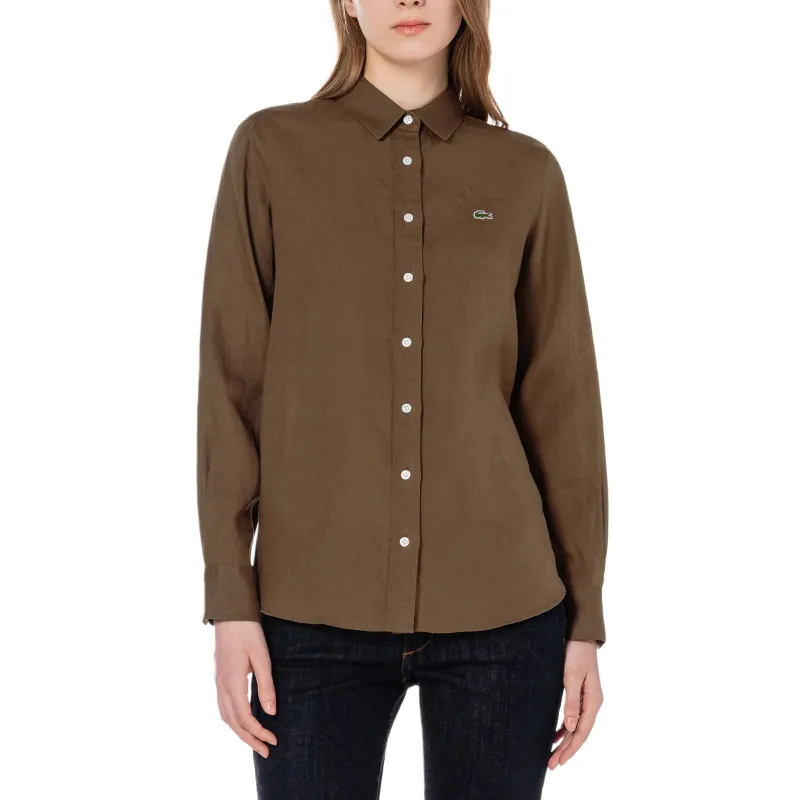 LACOSTE Shirts Women's Brown-1