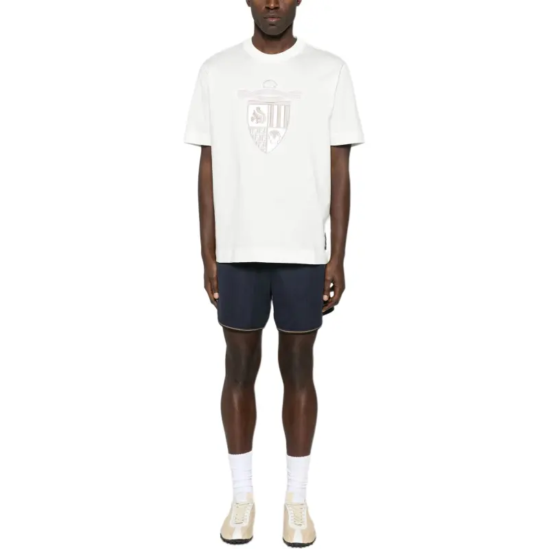FENDI Logo Detailed Crewneck T Shirt-2