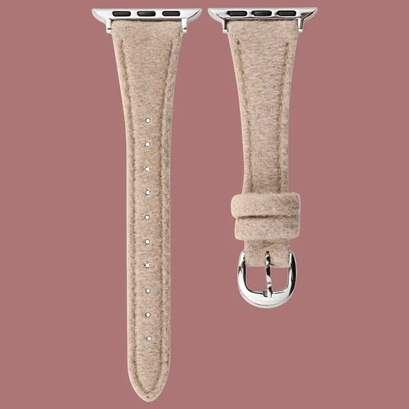 Warbler Dew Watch Band Apple Compatibility Woolen Material-1