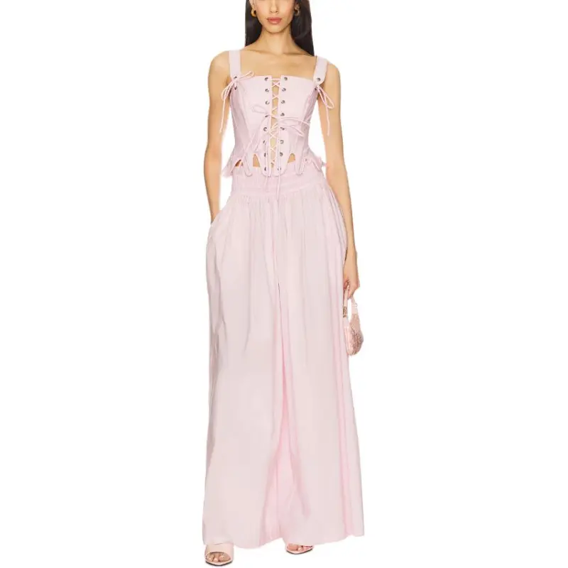 Selkie Collection Casual Pants Women's Pink-2