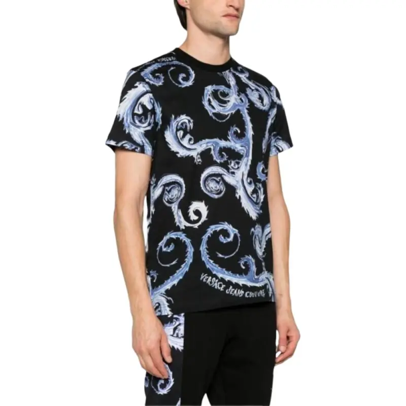 VERSACE JEANS COUTURE Barocco Printed Crewneck T Shirt-3