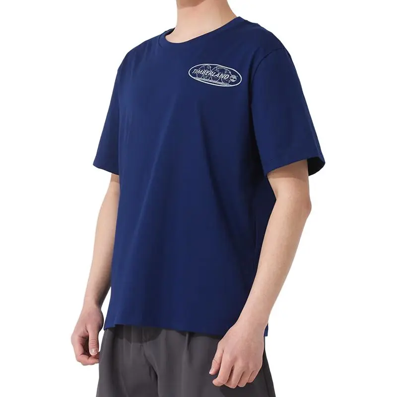 Timberland T Shirt Unisex Sea Blue Canvas-4