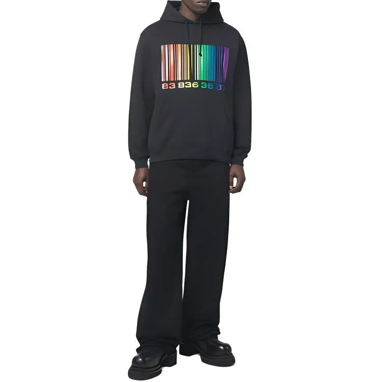 VTMNTS Barcode Printed Drawstring Hoodie-2