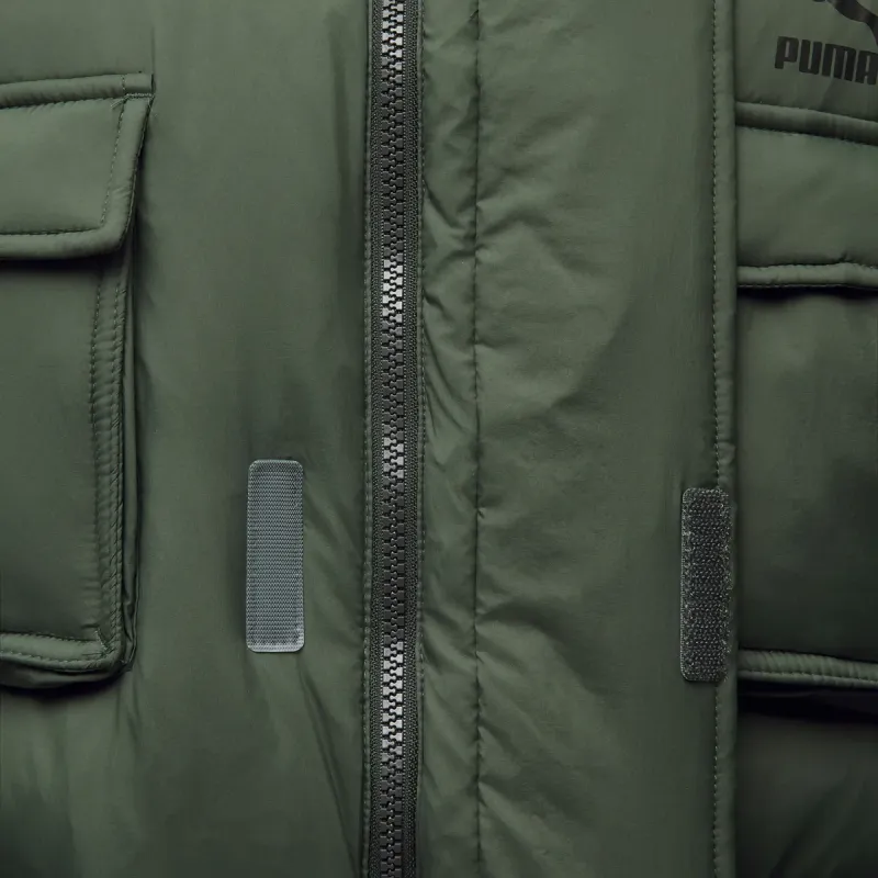 PUMA Down Jackets Men Green-4
