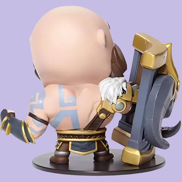 LEAGUE OF LEGENDS Braum, The Heart Of The Freljord Lol Chibi Figures 9.3cm-2