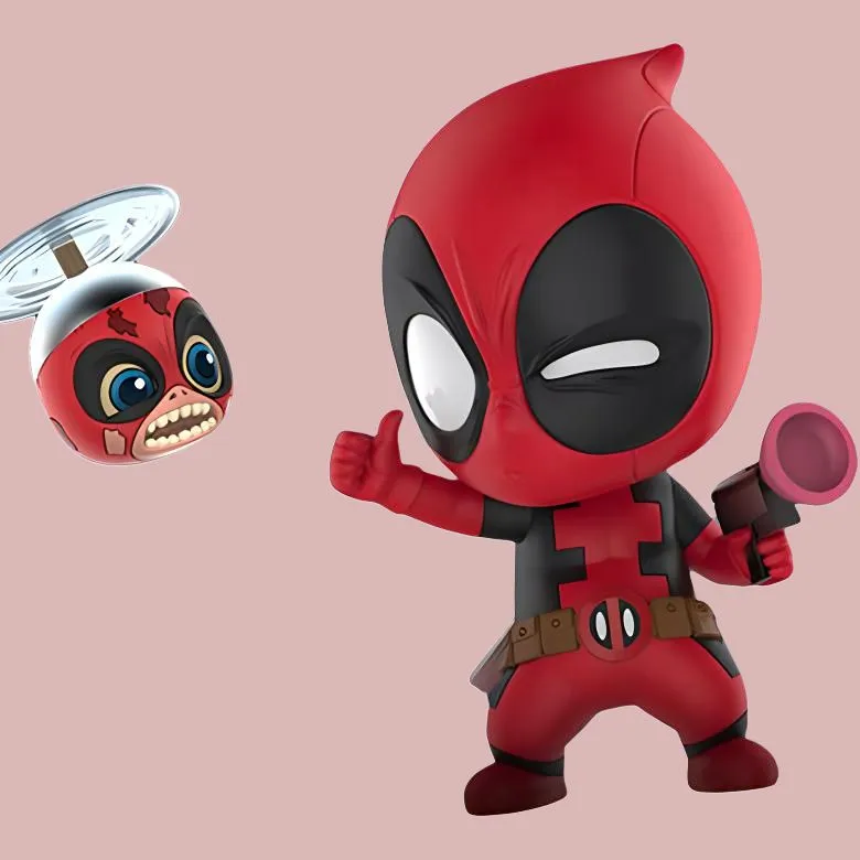 Hot Toys Deadpool Cosb483 Deadpool 2 And Head Of The Dead Chibi Figures-2