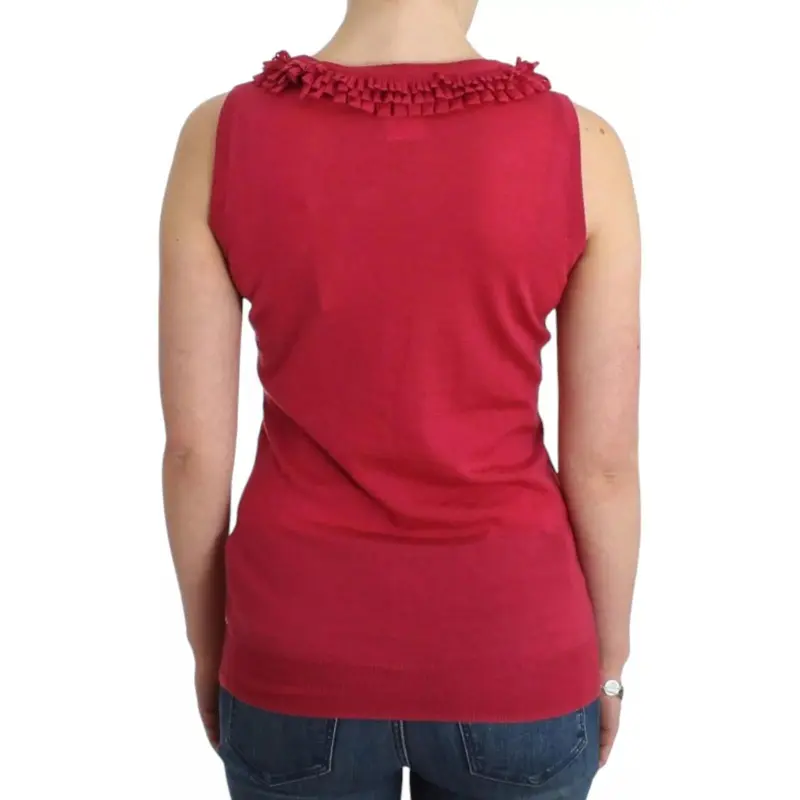 JOHN GALLIANO Tank Tops Women's Red-1