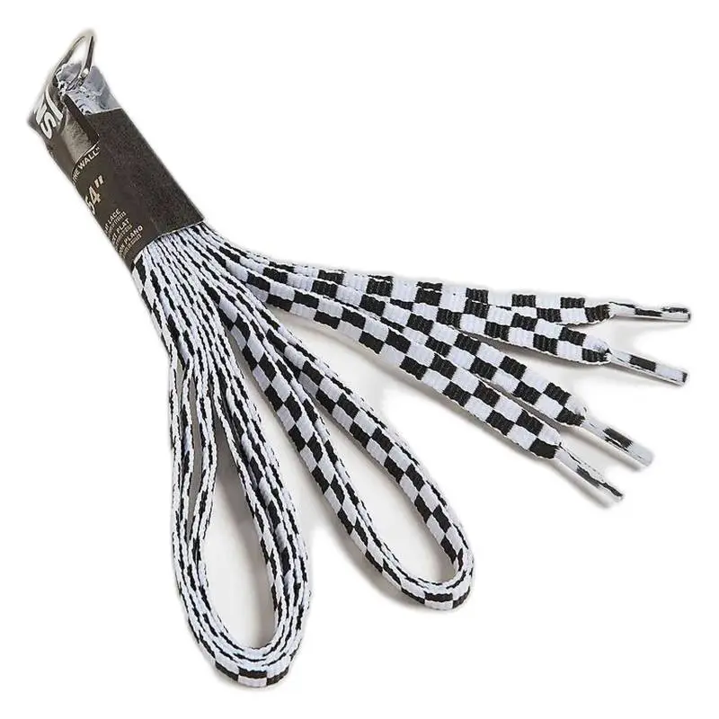 Vans Polyester Shoelaces Unisex Black White-1