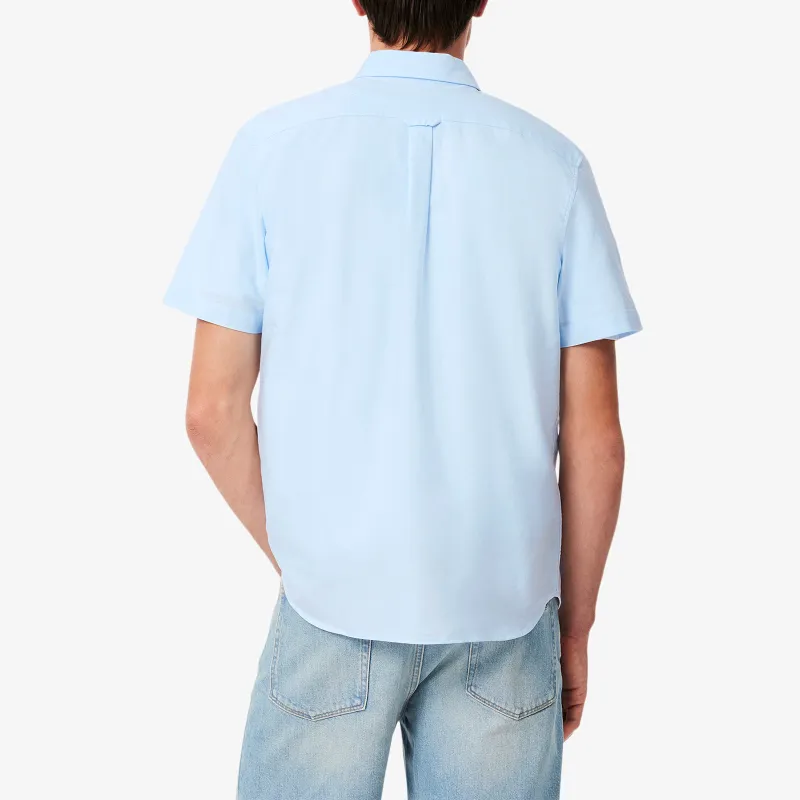 LACOSTE Logo patch Cotton Shirt-3