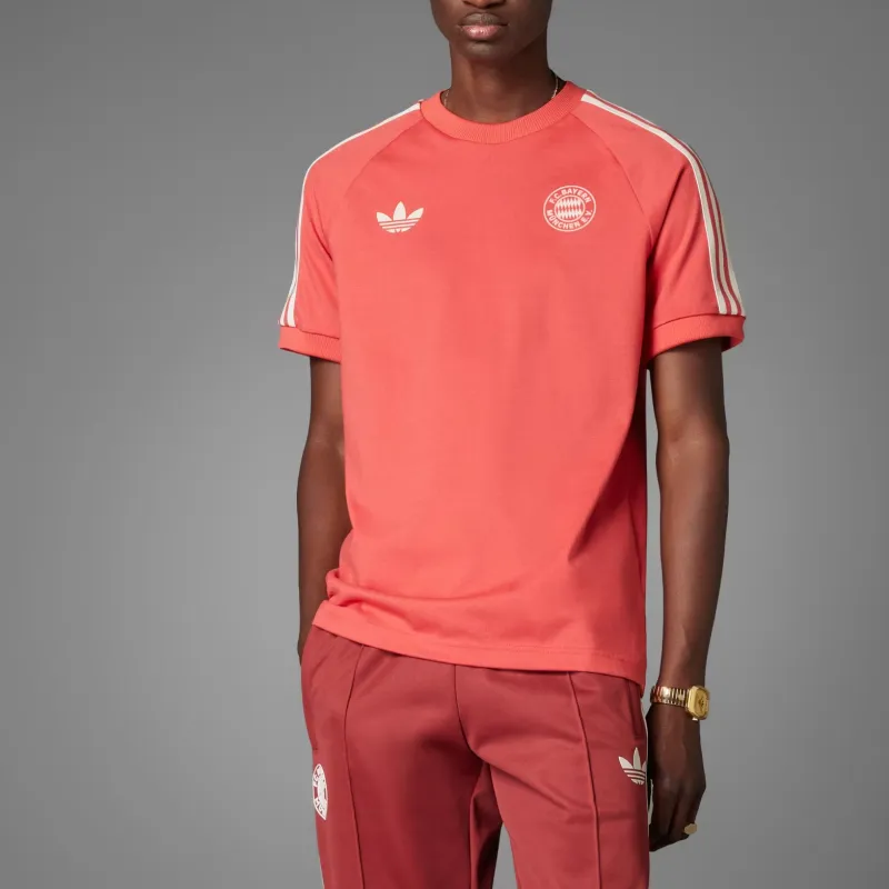 Adidas Originals x FC Bayern ADICOLOR FW24 T Shirt Men's Crew Red-2