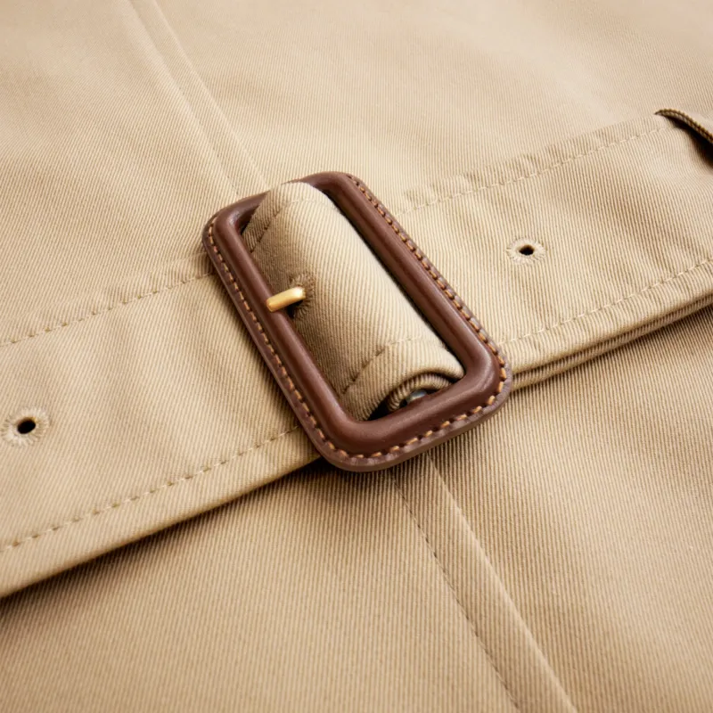 Burberry Short Kensington Heritage Cotton Trench Coat-5