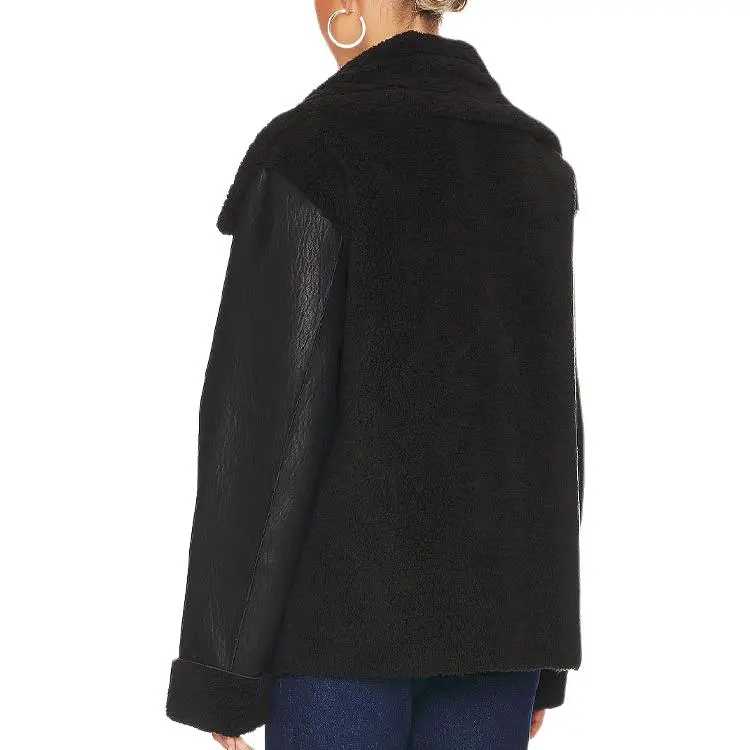 Unreal Fur Shearling panelled Bomber Jacket-2