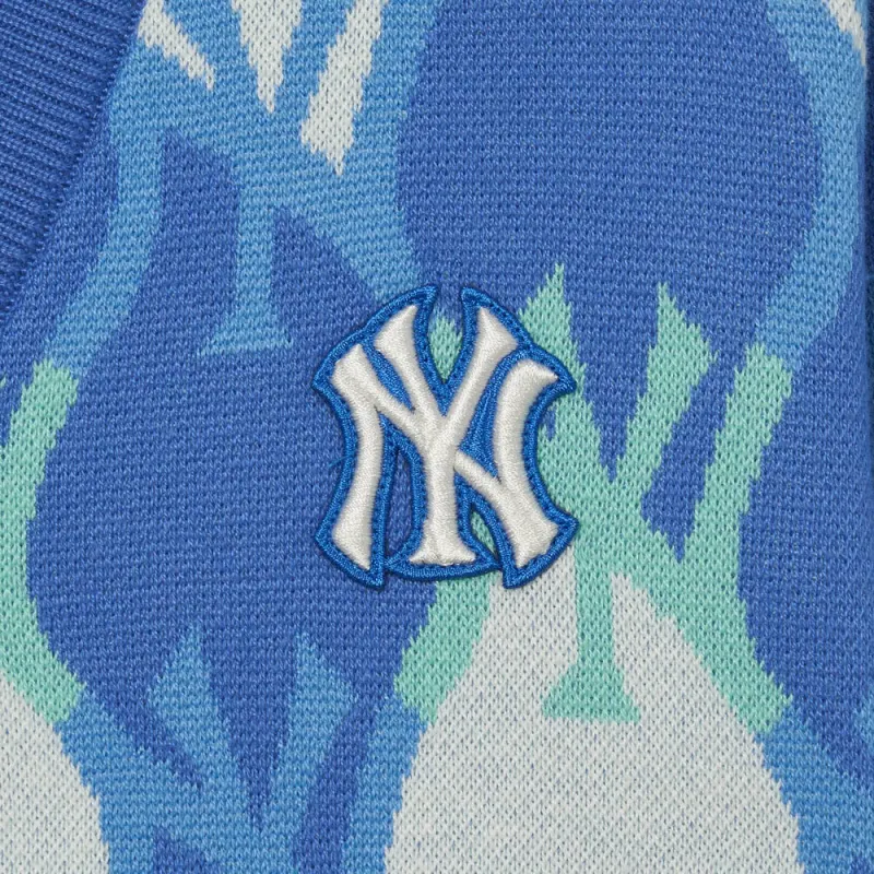 MLB New York Yankees Knitwear Women's Light Blue-3