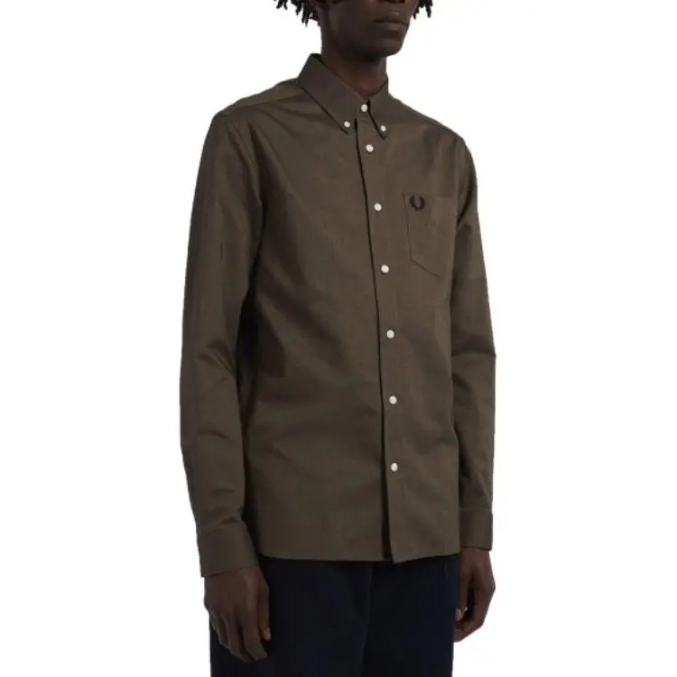 FRED PERRY Shirts Men Olive-2