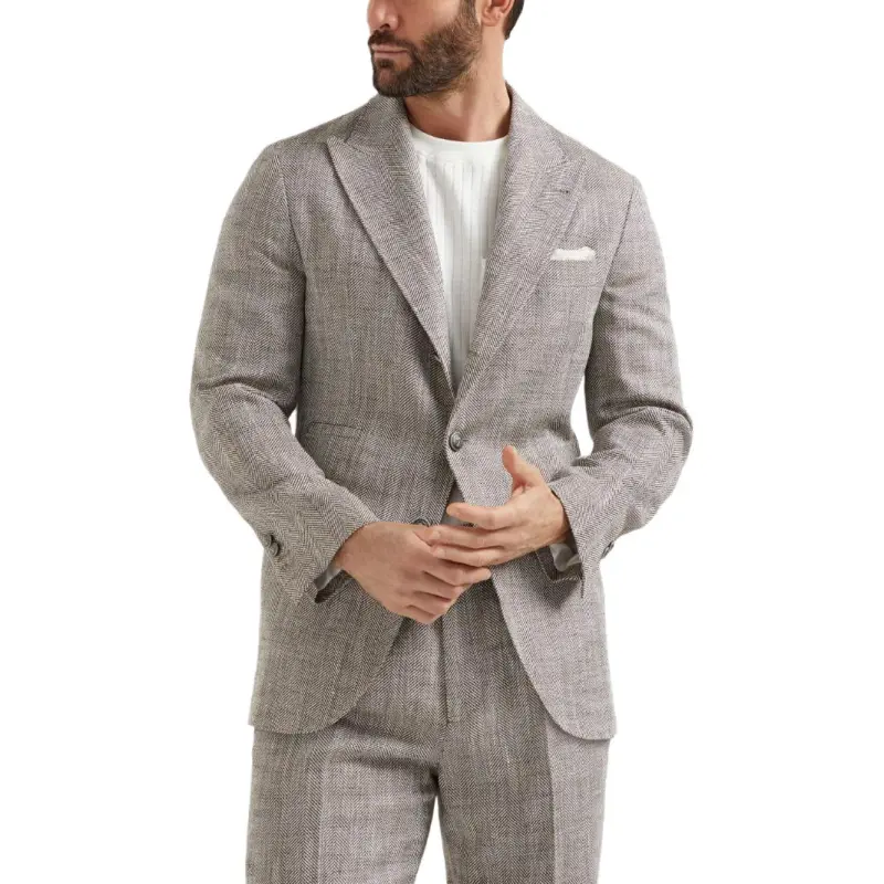 Brunello Cucinelli Chevron Blazer-1