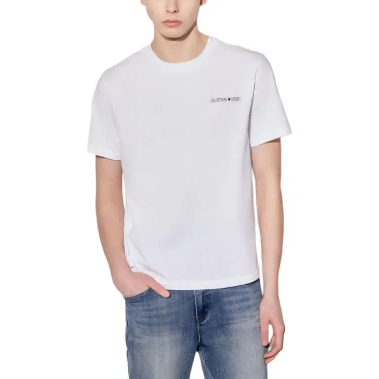 GUESS T Shirts Men White-2