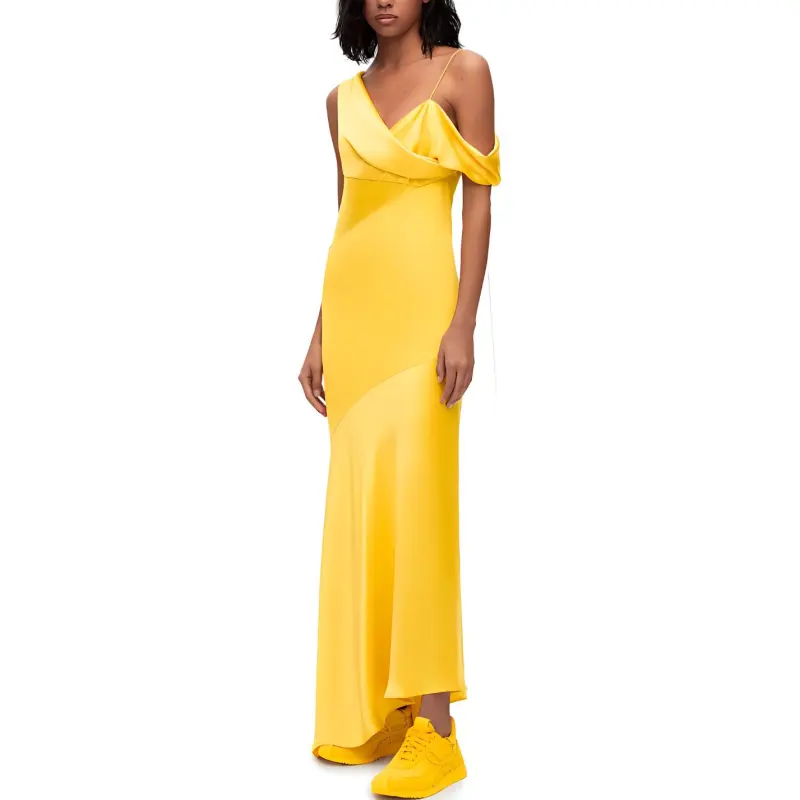 LOEWE SS23 Sleeveless Dress Women's Yellow-1