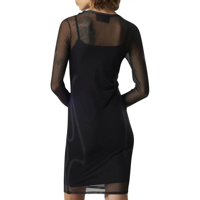 Vision Of Super Long Sleeved Dresses Women's Black-2