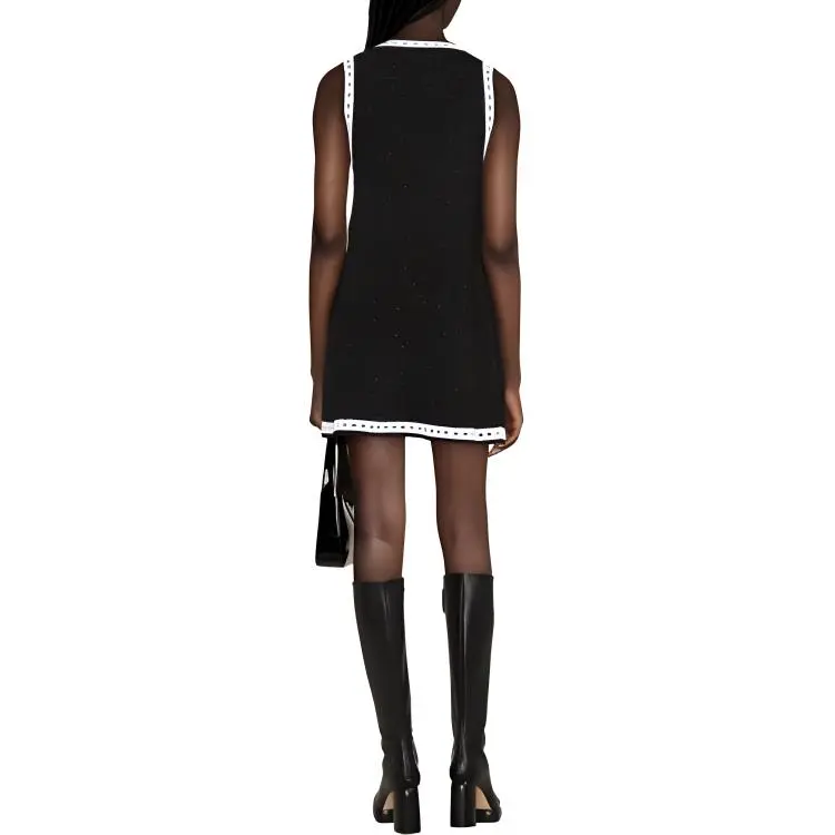 BALMAIN Sleeveless Dress Women's Black-2