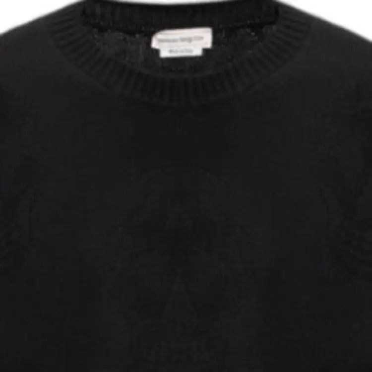 Alexander McQueen All Over Skull Motif Knitted Jumper-5