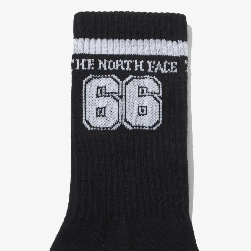 THE NORTH FACE BIG LOGO SOCKS Mid Calf Socks Unisex 1 Pack Black-2