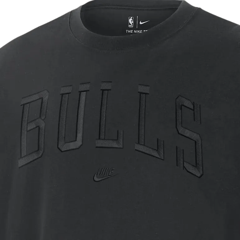 Nike NBA Chicago Bulls Courtside T Shirt Chicago Bulls Men's Black-2