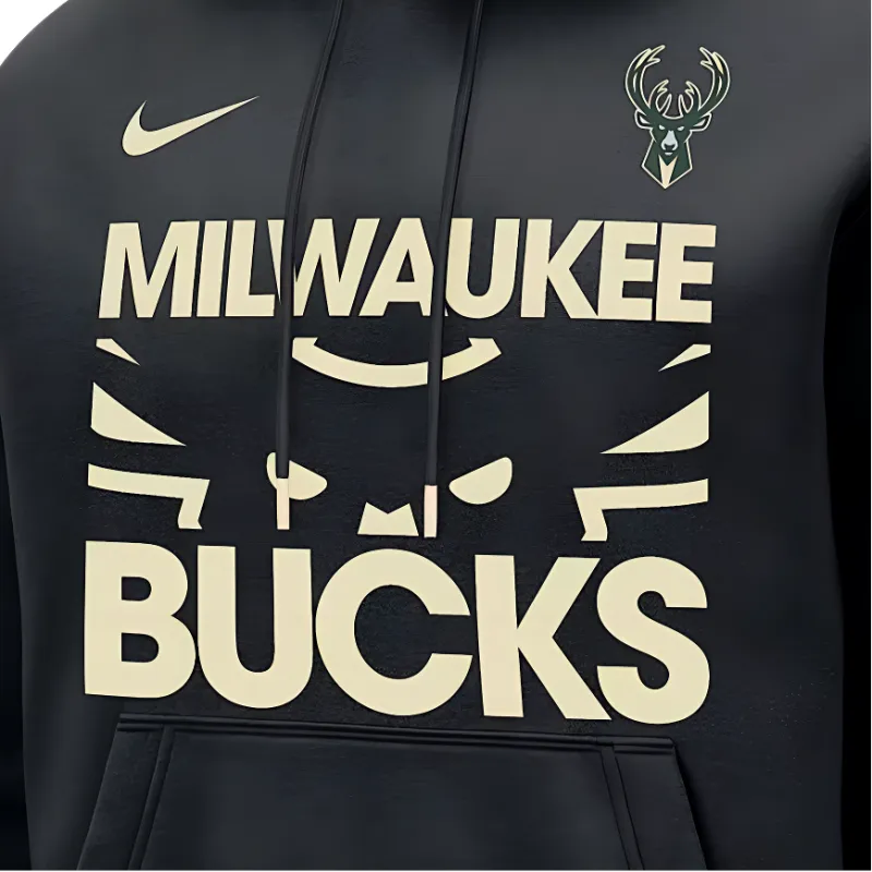 Nike Milwaukee Bucks Club Courtside Men's Nike Nba Pullover Hoodie-2