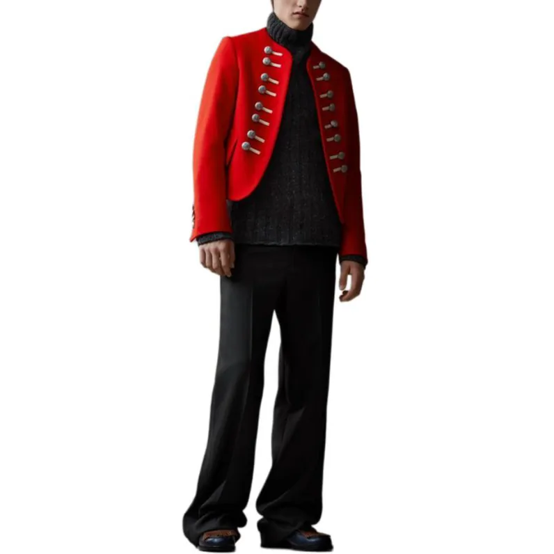 Burberry Jackets Men Red-2