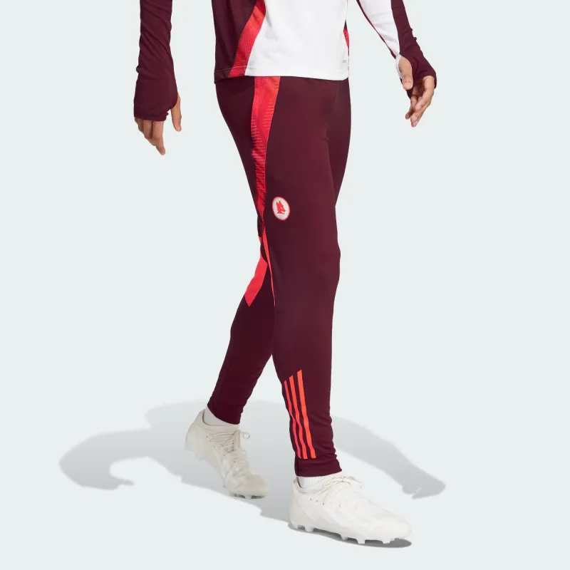 Adidas As Roma Tiro 24 Competition Training Pants Soccer Bottoms Men's Dark Red-1