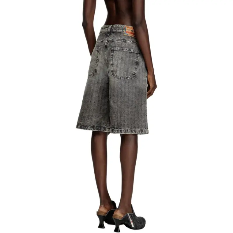 DIESEL De Sire Short Herringbone Denim Shorts-3