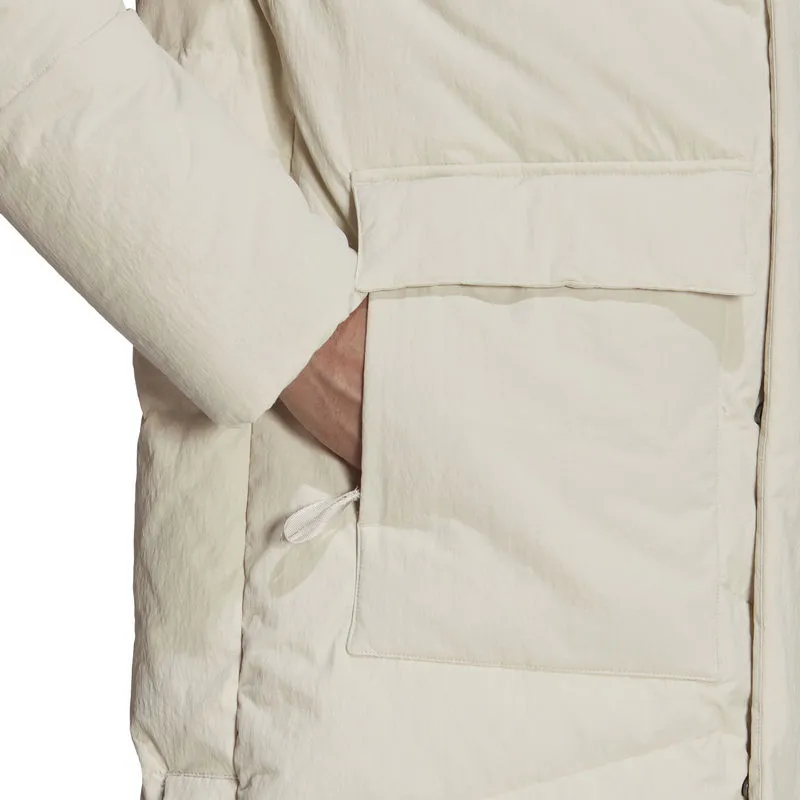 Adidas BIG BAFFLE DOWN COAT Down Jacket Men's White-4