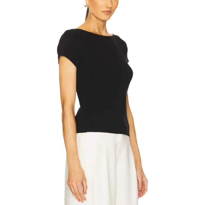 St.Agni T Shirts Women's Black-3